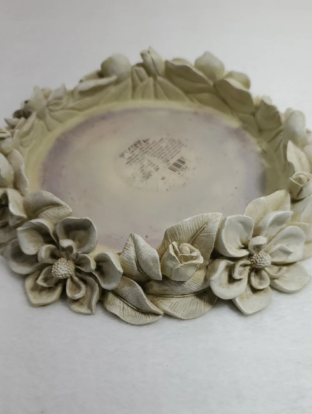 Magnolia Resin Decorative Candle Holder Flower Dish